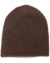 Liska - Ottie Chunky-Knit Cashmere Beanie Hat - Lyst