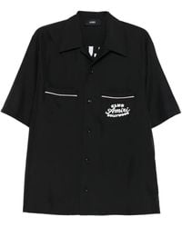 Amiri - Embroidered-Pocket Short-Sleeve Shirt - Lyst