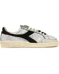 Diadora - Metallic-Leather Panel Sneakers - Lyst