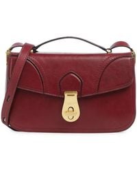The Bridge - Leather Twist-Lock Tote Bag - Lyst