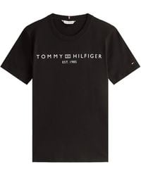 Tommy Hilfiger - Embroidered-Logo Cotton T-Shirt - Lyst