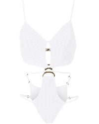 Amir Slama - Woven Cut-Out One-Piece - Lyst