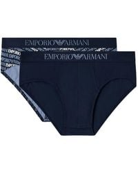 Emporio Armani - Slips Mit Logo (2Er-Set) - Lyst
