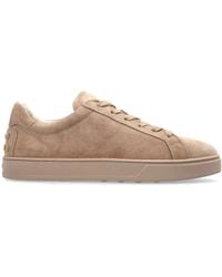 Tod's - Suede Leather Sneakers - Lyst