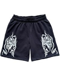Warren Lotas - Print Embroidered Shorts - Lyst