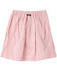 Miu Miu - A-Line Logo Midi Skirt - Lyst