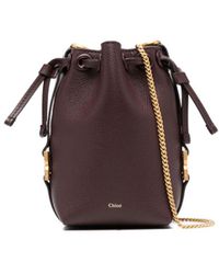 Chloé - Mini Marcie Leather Bucket Bag - Lyst
