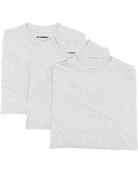 Jil Sander - Long-Sleeve Crew-Neck T-Shirt Pack (Pack Of Three) - Lyst