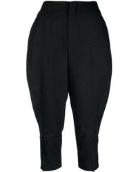 Comme des Garçons - Concealed-fastening Wool Cropped Trousers - Lyst