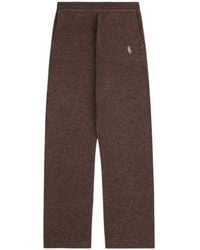Sporty & Rich - Embroidered-Logo Trousers - Lyst