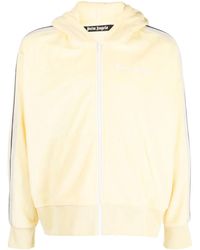Palm Angels - Stripe-Detail Zip-Up Hoodie - Lyst