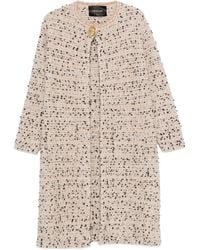 Fabiana Filippi - Tweed-Mantel mit Knopfdetail - Lyst