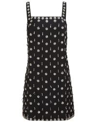 Toccin - Dove Hand-Beaded Mini Shift Dress - Lyst
