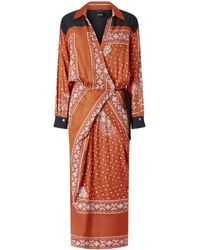 Pinko - Vestido con estampado de bandana - Lyst
