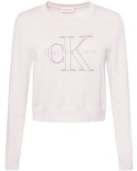 Calvin Klein - Jersey Con Logo Bordado - Lyst
