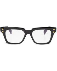 Balmain - Brille Mit Eckigem Gestell - Lyst