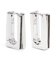 Tom Wood - Step Hoops Sterling Earrings - Lyst