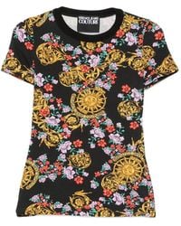 Versace Jeans Couture - Floral-Print T-Shirt - Lyst
