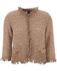 Kangra - Embroidered Fringe-Trimmed Cardigan - Lyst