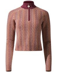 Perfect Moment - La Tour Merino-Wool 1/4-Zip Sweater - Lyst