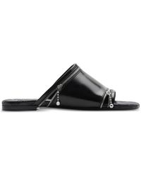 Burberry - Black Lear Pantoffeln - Lyst