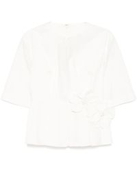Elie Saab - ポプリン ブラウス - Lyst