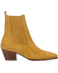 boots sandro camel