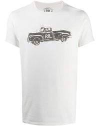 RRL - Short-Sleeved Truck Print T-Shirt - Lyst