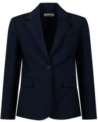 Weekend by Maxmara - Single-Breasted Wool Blazer - Lyst