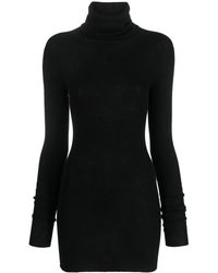 Rick Owens - Ribbed-Knit Wool Minidress - Lyst
