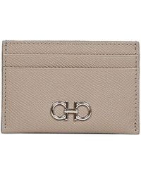 Ferragamo - Gancini Leather Card Holder - Lyst