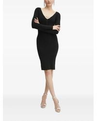 Guess - Geribbelde Mini-Jurk Verfraaid Met Kristallen En Uitgesneden Details - Lyst