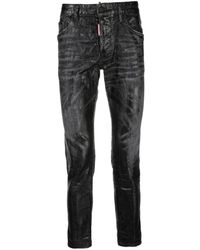 DSquared² - Mid-rise Ripped Skinny Jeans - Lyst