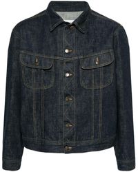 Maison Margiela - Contrast-topstitching Denim Jacket - Men's - Cotton - Lyst