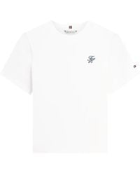 Tommy Hilfiger - Embroidered-Logo T-Shirt - Lyst