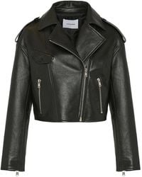 Yves Salomon - Lambskin Biker Jacket - Lyst