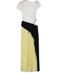Jonathan Simkhai - Andromeda Pleated Crystal-Embellished Midi Dress - Lyst