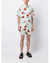 Endless Joy - Elasticated-Waistband Rose-Print Shorts - Lyst