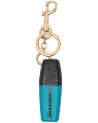 Anya Hindmarch - Stabilo Boss Leather Keyring - Lyst