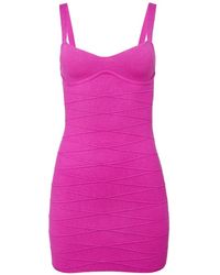 Fleur du Mal - Bandage Sweetheart-Neck Mini Dress - Lyst