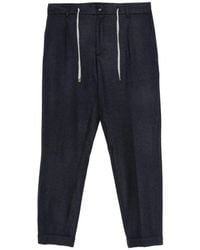 Arte' - Pantalon En Laine Roma À Lien De Resserrage - Lyst