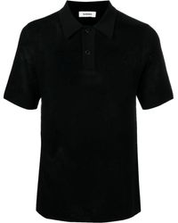 Sandro - Waffle-knit Polo Shirt - Lyst