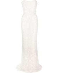 Jenny Packham - Mia Sequin Gathered Bridal Gown - Lyst