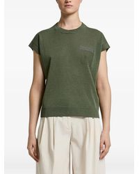 Peserico - Bead-Embellished Pocket Sweater - Lyst