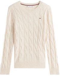 Tommy Hilfiger - Soft Wool Cable Knit Sweater - Lyst