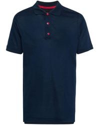 Kiton - Piqué-weave Cotton Polo Shirt - Lyst