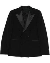 Tagliatore - Double-Breasted Peak-Lapel Suit - Lyst