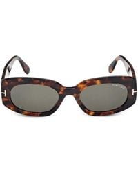 Tom Ford - Cielle Oval-Frame Sunglasses - Lyst