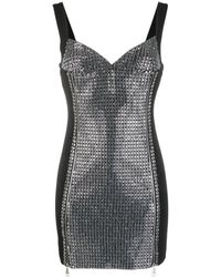 Loulou - Sutton Crystal-embellished Minidress - Lyst