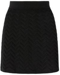 Missoni - Chevron-Knit Mini Skirt - Lyst